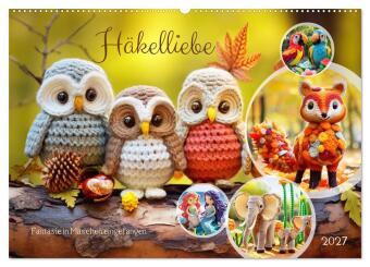 Kalender/agenda Häkelliebe - Fantasie in Maschen einfangen (Wandkalender 2027 DIN A2 quer), CALVENDO Monatskalender Calvendo