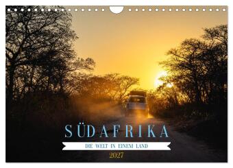 Naptár/Határidőnapló Südafrika - Die Welt in einem Land (Wandkalender 2027 DIN A4 quer), CALVENDO Monatskalender Calvendo