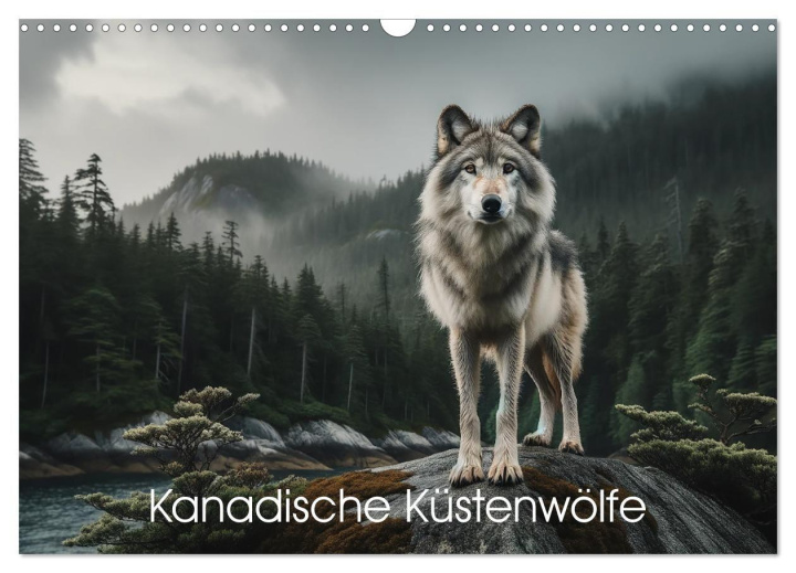 Kalender/Terminbuch Kanadische Küstenwölfe (Wandkalender 2027 DIN A3 quer), CALVENDO Monatskalender Calvendo