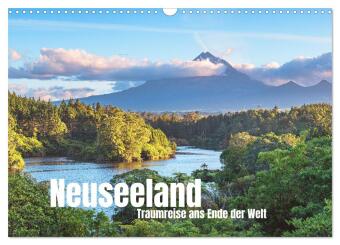 Kalendář/Diář Neuseeland - Traumreise ans Ende der Welt (Wandkalender 2027 DIN A3 quer), CALVENDO Monatskalender Calvendo