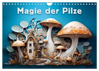 Kalender/agenda Magie der Pilze (Wandkalender 2027 DIN A4 quer), CALVENDO Monatskalender Calvendo