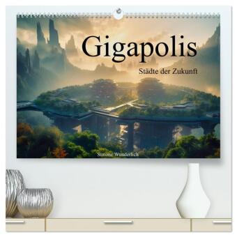 Kalender/Terminbuch Gigapolis (hochwertiger Premium Wandkalender 2027 DIN A2 quer), Kunstdruck in Hochglanz Calvendo