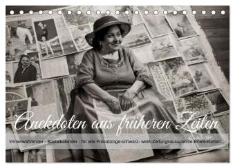 Naptár/Határidőnapló Anekdoten aus früheren Zeiten (Tischkalender 2027 DIN A5 quer), CALVENDO Monatskalender Calvendo