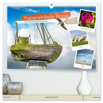 Naptár/Határidőnapló Naturerlebnis Rømø (hochwertiger Premium Wandkalender 2027 DIN A2 quer), Kunstdruck in Hochglanz Calvendo