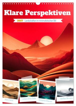 Kalender/Terminbuch Klare Perspektiven (Wandkalender 2027 DIN A3 hoch), CALVENDO Monatskalender Calvendo