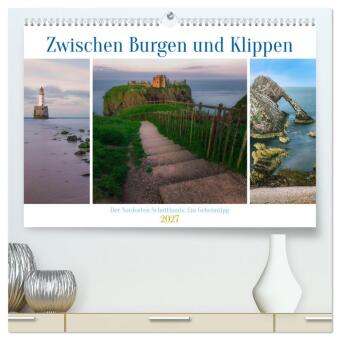 Kalendář/Diář Zwischen Burgen und Klippen, der Nordosten Schottlands, ein Geheimtipp. (hochwertiger Premium Wandkalender 2027 DIN A2 quer), Kunstdruck in Hochglanz Calvendo