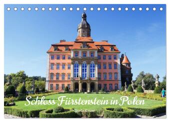 Naptár/Határidőnapló Schloss Fürstenstein in Polen (Tischkalender 2027 DIN A5 quer), CALVENDO Monatskalender Calvendo