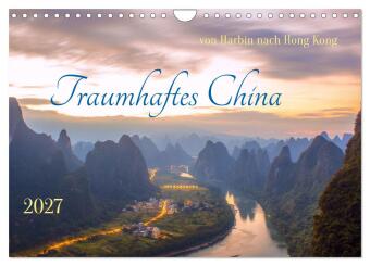 Kalender/Terminbuch Traumhaftes China (Wandkalender 2027 DIN A4 quer), CALVENDO Monatskalender Calvendo