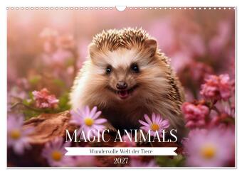 Kalendář/Diář Magic Animals (Wandkalender 2027 DIN A3 quer), CALVENDO Monatskalender Calvendo
