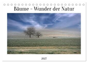 Naptár/Határidőnapló Bäume - Wunder der Natur (Tischkalender 2027 DIN A5 quer), CALVENDO Monatskalender Calvendo