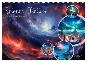 Kalender/agenda SCIENCE-FICTION Leben auf fernen Planeten (Wandkalender 2027 DIN A2 quer), CALVENDO Monatskalender Calvendo