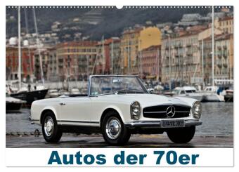 Naptár/Határidőnapló Autos der 70er (Wandkalender 2027 DIN A2 quer), CALVENDO Monatskalender Calvendo