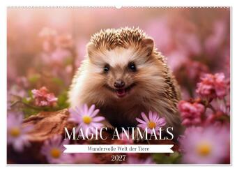 Kalendář/Diář Magic Animals (Wandkalender 2027 DIN A2 quer), CALVENDO Monatskalender Calvendo