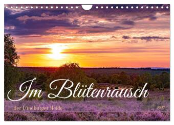 Kalender/Terminbuch Im Blütenrausch der Lüneburger Heide (Wandkalender 2027 DIN A4 quer), CALVENDO Monatskalender Calvendo