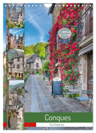 Kalendář/Diář Conques - Via Podiensis (Wandkalender 2027 DIN A4 hoch), CALVENDO Monatskalender Calvendo