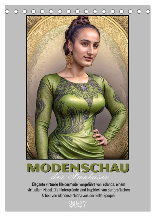 Kalender/Terminbuch Modenschau der Fantasie (Tischkalender 2027 DIN A5 hoch), CALVENDO Monatskalender Calvendo