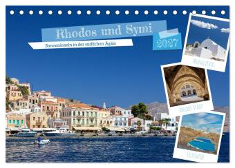 Kalender/Terminbuch Rhodos und Symi (Tischkalender 2027 DIN A5 quer), CALVENDO Monatskalender Calvendo