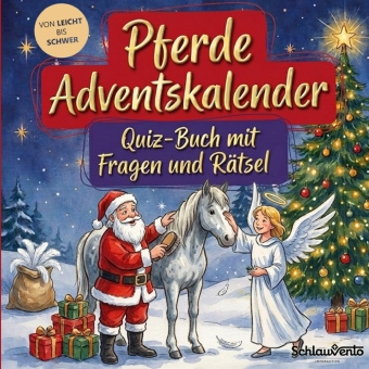 Livro Pferde-Adventskalender: Quiz-Buch mit Fragen und Rätsel Schlauvento Interactive