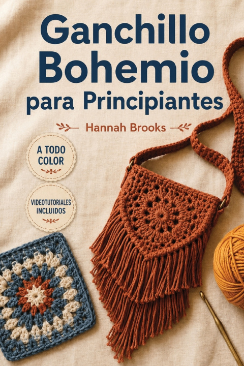 Knjiga Ganchillo Bohemio para Principiantes Hannah Brooks