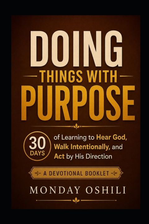 Carte DOING THINGS WITH PURPOSE Monday Oshili