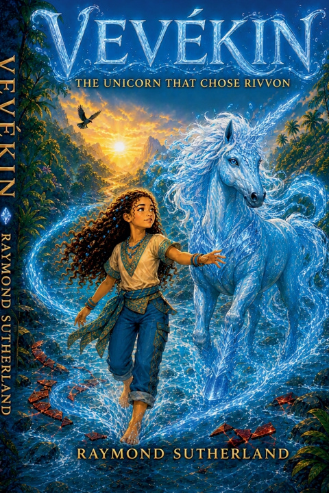 Книга VEVEKIN The Unicorn That Chose Rivvon Raymond Sutherland