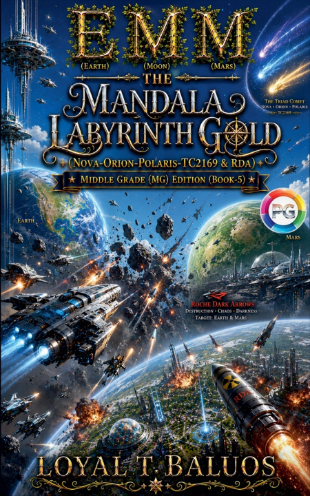 Buch EMM (Earth) (Moon) (Mars) The Mandala Labyrinth Gold (Nova-Orion-Polaris-TC2169 & RDA) Middle Grade (MG) Edition (Book-5) Loyal T. Baluos