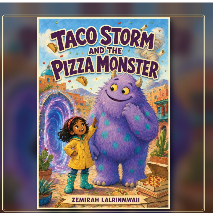 Livro Taco Storm and the Pizza Monster Zemirah Lalrinmwaii