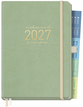 Kalender/Terminbuch Chäff-Timer Deluxe 26/27 17 Monate A5 [Salbei] Andreas Reiter