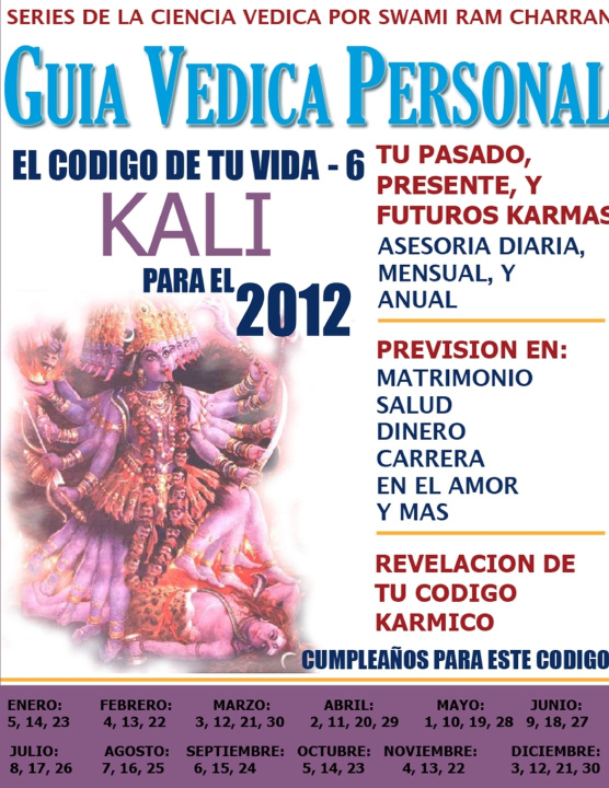 Könyv Código de la Vida #6 Predicciones 2012 Swami Ram Charran