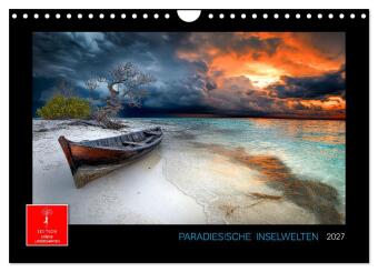 Kalender/Terminbuch Paradiesische Inselwelten (Wandkalender 2027 DIN A4 quer), CALVENDO Monatskalender Calvendo