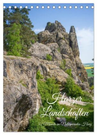 Kalender/agenda Harzer Landschaften - 12 Monate im Naturparadies Harz (Tischkalender 2027 DIN A5 hoch), CALVENDO Monatskalender Calvendo