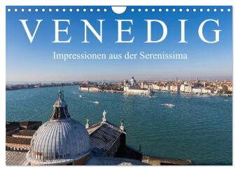 Naptár/Határidőnapló Venedig - Impressionen aus der Serenissima (Wandkalender 2027 DIN A4 quer), CALVENDO Monatskalender Calvendo