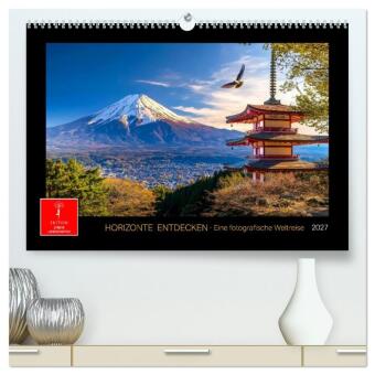 Kalender/agenda Horizonte entdecken - eine fotografische Weltreise (hochwertiger Premium Wandkalender 2027 DIN A2 quer), Kunstdruck in Hochglanz Calvendo