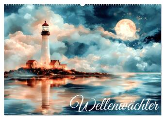 Naptár/Határidőnapló Wellenwächter (Wandkalender 2027 DIN A2 quer), CALVENDO Monatskalender Calvendo