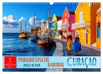 Kalender/agenda Curaçao - paradiesische Insel in der Karibik (Wandkalender 2027 DIN A3 quer), CALVENDO Monatskalender Calvendo