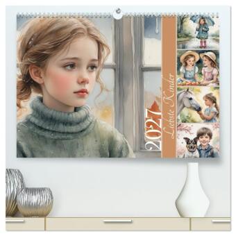 Kalender/Terminbuch Liebste Kinder (hochwertiger Premium Wandkalender 2027 DIN A2 quer), Kunstdruck in Hochglanz Calvendo