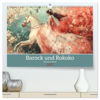 Kalender/agenda Barock und Rokoko - Malerische Werke (hochwertiger Premium Wandkalender 2027 DIN A2 quer), Kunstdruck in Hochglanz Calvendo