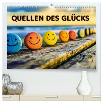 Kalendář/Diář Quellen des Glücks (hochwertiger Premium Wandkalender 2027 DIN A2 quer), Kunstdruck in Hochglanz Calvendo
