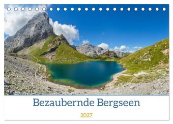 Kalendár/Diár Bezaubernde Bergseen (Tischkalender 2027 DIN A5 quer), CALVENDO Monatskalender Calvendo