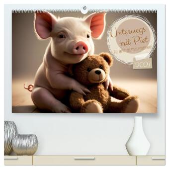 Kalender/Terminbuch Unterwegs mit Piet - Die Abenteuer eines Ferkelchens (hochwertiger Premium Wandkalender 2027 DIN A2 quer), Kunstdruck in Hochglanz Calvendo