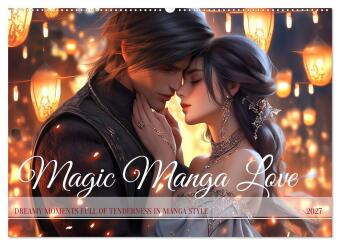 Naptár/Határidőnapló Magic Manga Love (Wall Calendar 2027 DIN A2 landscape), CALVENDO 12 Month Wall Calendar Calvendo