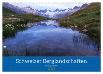 Calendar / Agendă Schweizer Berglandschaften (Wandkalender 2027 DIN A2 quer), CALVENDO Monatskalender Calvendo