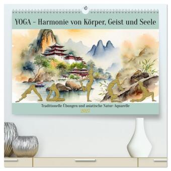 Kalender/Terminbuch YOGA - Harmonie von Körper, Geist und Seele (hochwertiger Premium Wandkalender 2027 DIN A2 quer), Kunstdruck in Hochglanz Calvendo