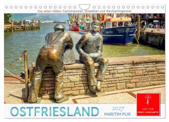 Kalender/Terminbuch Ostfriesland - maritim pur (Wandkalender 2027 DIN A4 quer), CALVENDO Monatskalender Calvendo