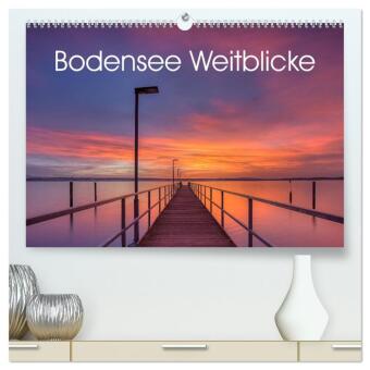Naptár/Határidőnapló Bodensee Weitblicke (hochwertiger Premium Wandkalender 2027 DIN A2 quer), Kunstdruck in Hochglanz Calvendo