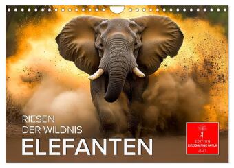 Kalender/Terminbuch Elefanten - Riesen der Wildnis (Wandkalender 2027 DIN A4 quer), CALVENDO Monatskalender Calvendo
