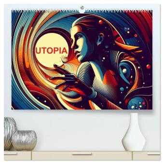 Naptár/Határidőnapló Utopia (hochwertiger Premium Wandkalender 2027 DIN A2 quer), Kunstdruck in Hochglanz Calvendo