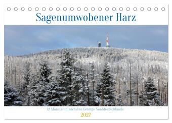 Naptár/Határidőnapló Sagenumwobener Harz (Tischkalender 2027 DIN A5 quer), CALVENDO Monatskalender Calvendo
