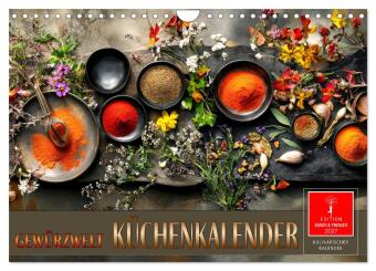 Kalender/agenda Küchenkalender Gewürzwelt (Wandkalender 2027 DIN A4 quer), CALVENDO Monatskalender Calvendo