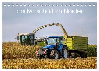 Naptár/Határidőnapló Landwirtschaft im Norden (Tischkalender 2027 DIN A5 quer), CALVENDO Monatskalender Calvendo